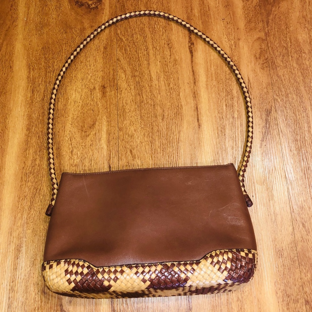 ☀️Etienne Aigner Leather & Braided handbag Genuine